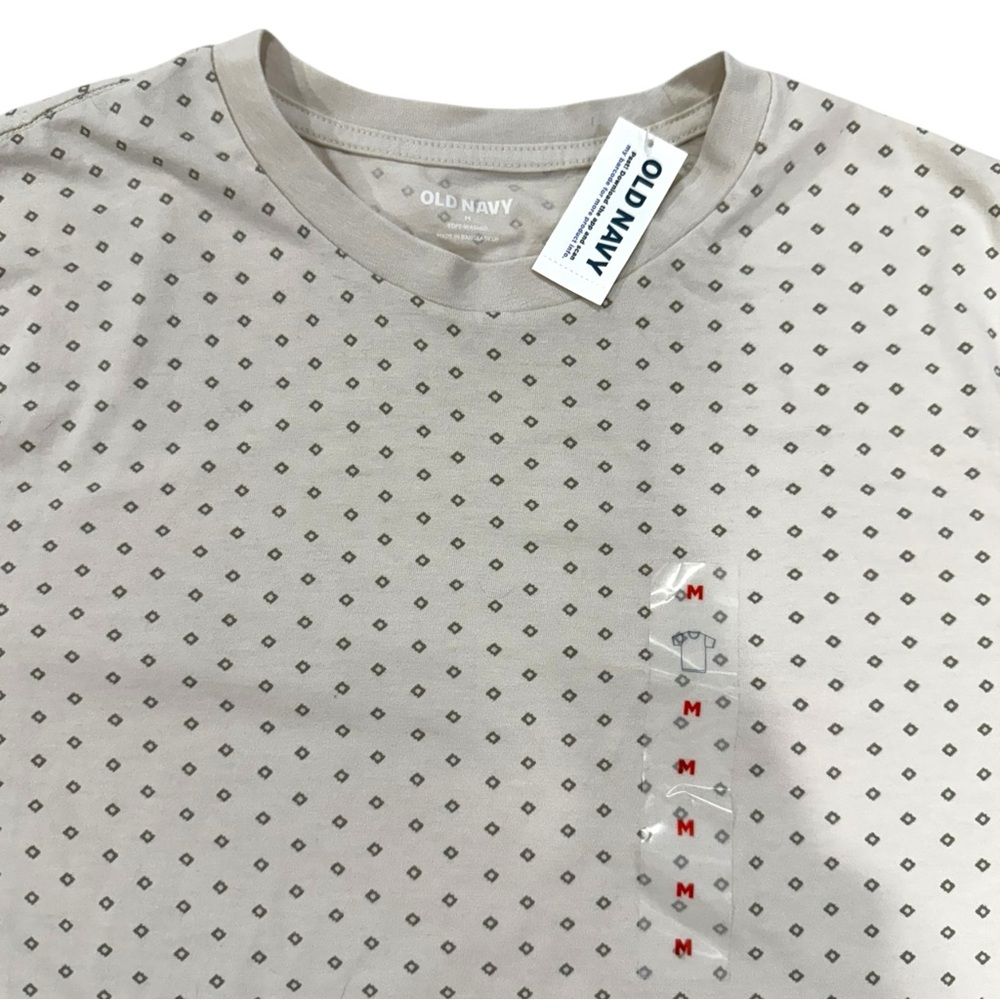 NWT Old Navy Soft Washed Diamond Geo Print - Core Crew Neck Tee